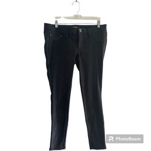 Express leather look ankle zip pants size medium